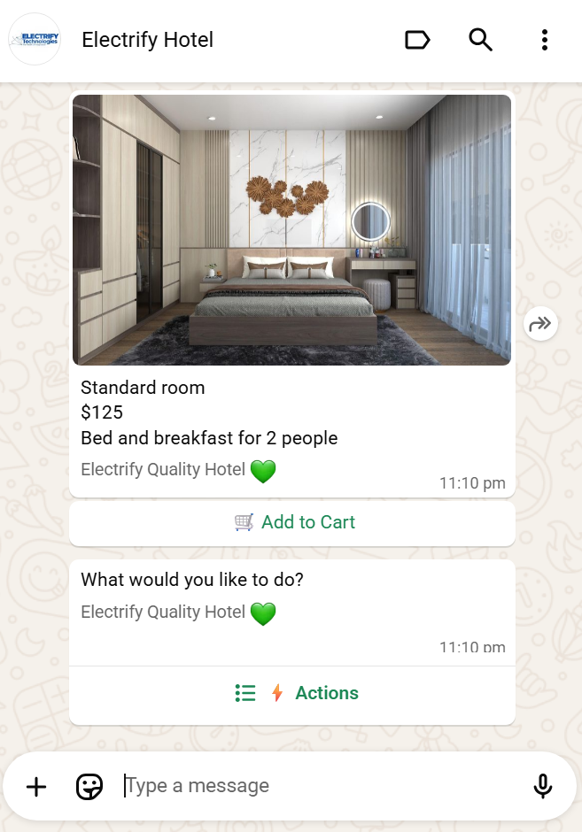 WhatsApp chatbot